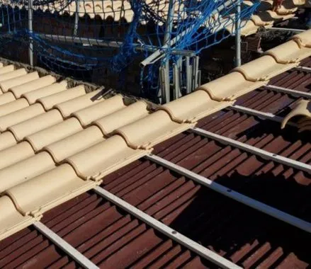 montar onduline bajo teja en echevarri